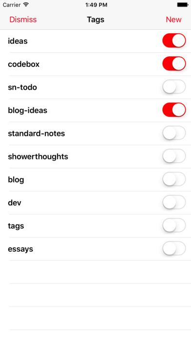standard notes create folder