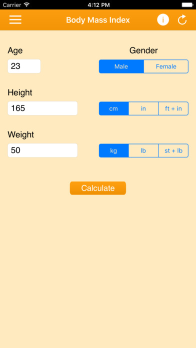 BMI Calculator for Men & Women screenshot 2