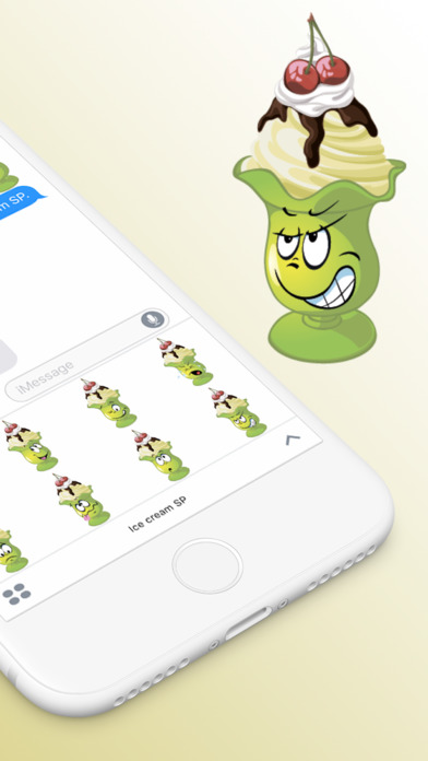 Ice cream SP emoji stickers screenshot 2