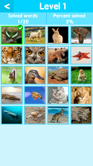 kids pics quiz : animal alphabet learning screenshot 4