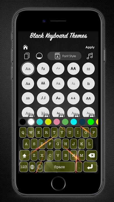 Black Keyboard & Key Themes screenshot 4