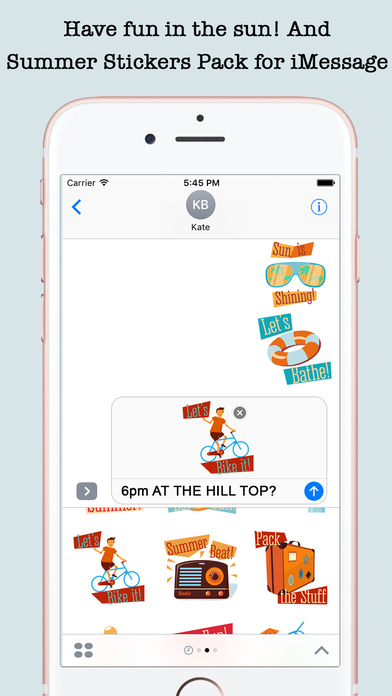 Animated Summer Wishes & Stickers For iMessage screenshot 3