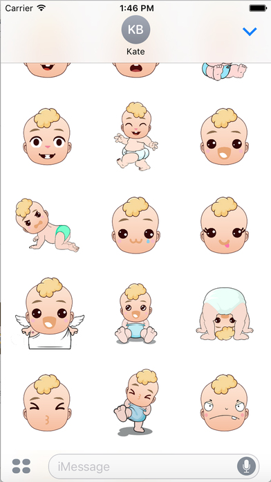 Cute Baby Emoji & Sticker Pack for Chatting screenshot 3