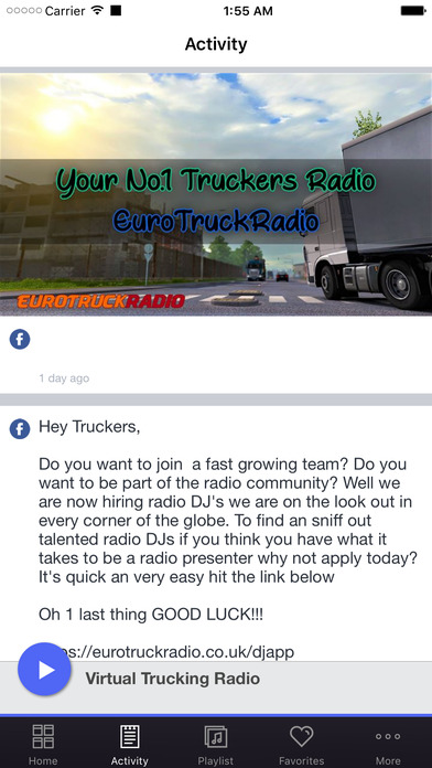 Virtual Trucking Radio screenshot 2