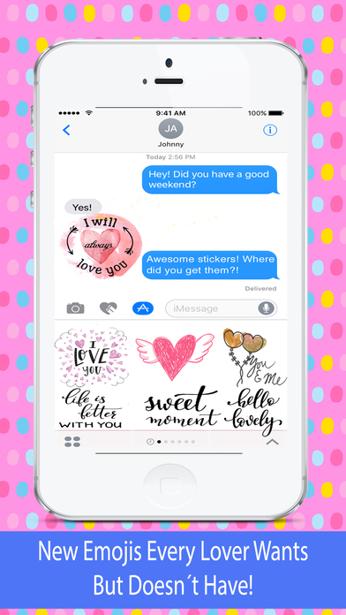 Love Emojis - Images for iMessage screenshot 2