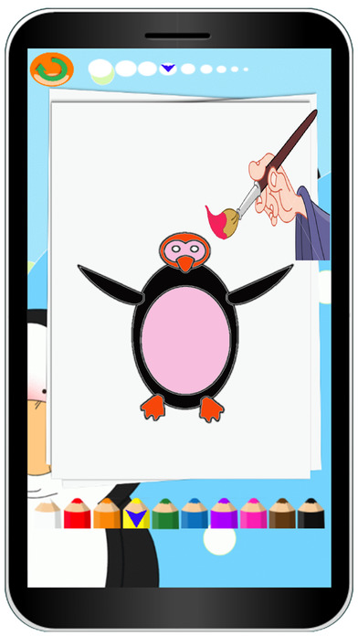 Penguin Colouring Game Book screenshot 3