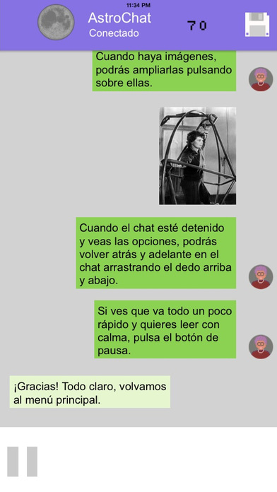 AstroChat Mujeres Espaciales screenshot 2