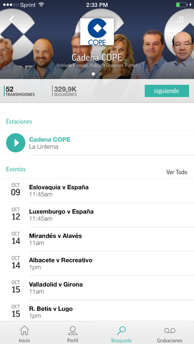 Captura de pantalla del iPhone 4