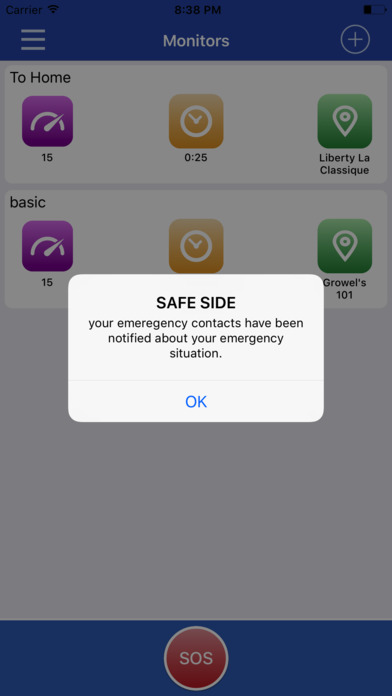 Safe Side - App screenshot 2