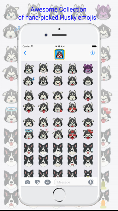 HuskyMoji - Siberian Husky Emojis Keyboard screenshot 3