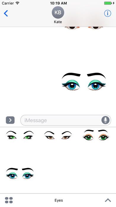 Eyes Stickers for iMessage screenshot 4