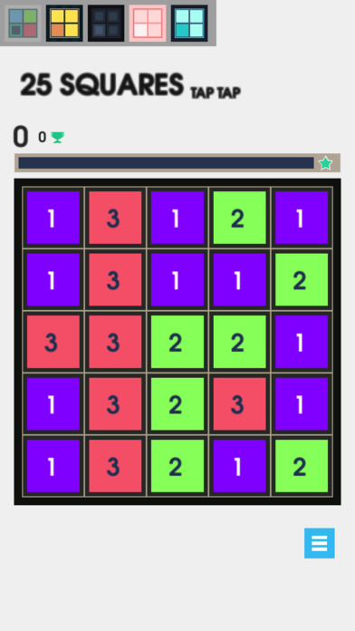 25 Squares - Tap Tap screenshot 2
