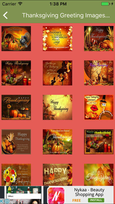 Thanksgiving Greeting Images and Messages screenshot 3