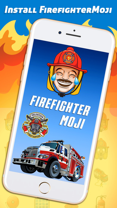 FirefighterMoji - Firefighter Emoji Keyboard screenshot 2