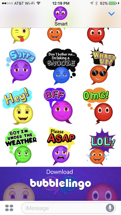 Bubblelingo Emoji Speech Bubbles screenshot 3