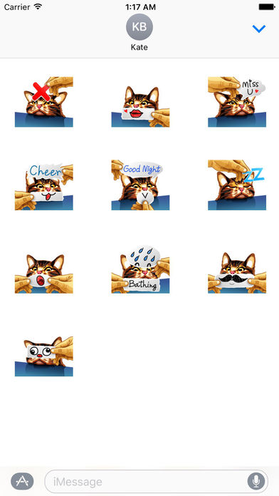 Witty Cat Emoji Sticker screenshot 3
