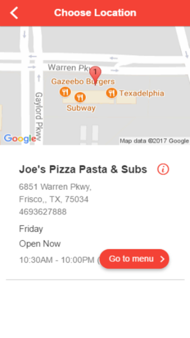 Joe's Pizza Pasta & Subs screenshot 2