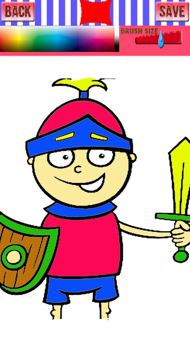 Coloring Book Pages Knight Games For Kids screenshot 2