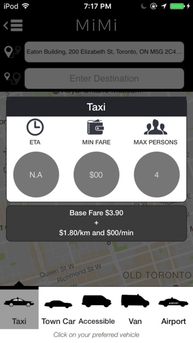 Mimi - Taxi Ridesharing screenshot 2