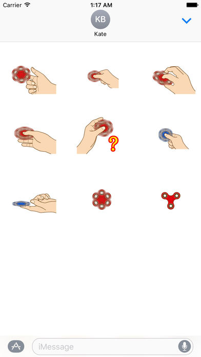 Animated Fidget Spinner Sticker screenshot 2
