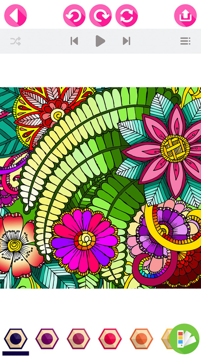 Flower Coloring Pages – Colouring Book for Adults screenshot 4