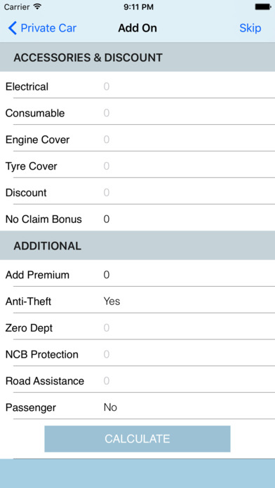 Motor Insurance Calculator screenshot 3