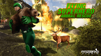 Flying Superhero Animal Rescue – Strange Hero screenshot 2