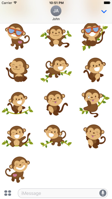 Monkey Sticker screenshot 4