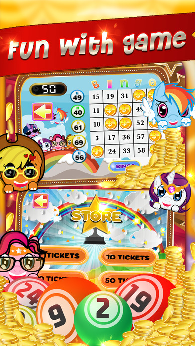 Pony Fat Bingo Magic Rainbow Casino Vegas screenshot 2