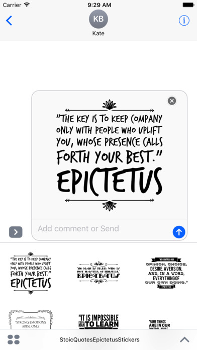 Stoic - Epictetus Quote Stickers for iMessage screenshot 2