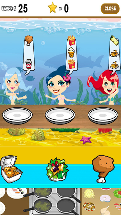 Cooking Mermaid Games Restaurant Edition screenshot 2