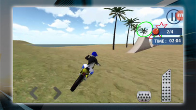 MotoCross Beach Bike Stunts 3D screenshot 3