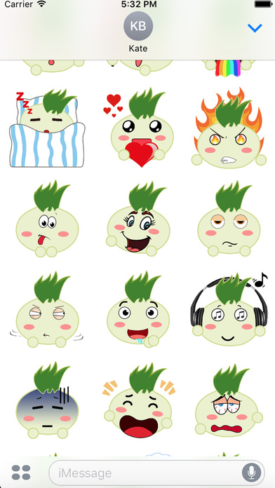 Chibi Onion - Funny Happy Onions Emoji screenshot 2