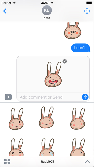 BunnyOji: Rabbit Emoji & Sticker Pack for Texting screenshot 2