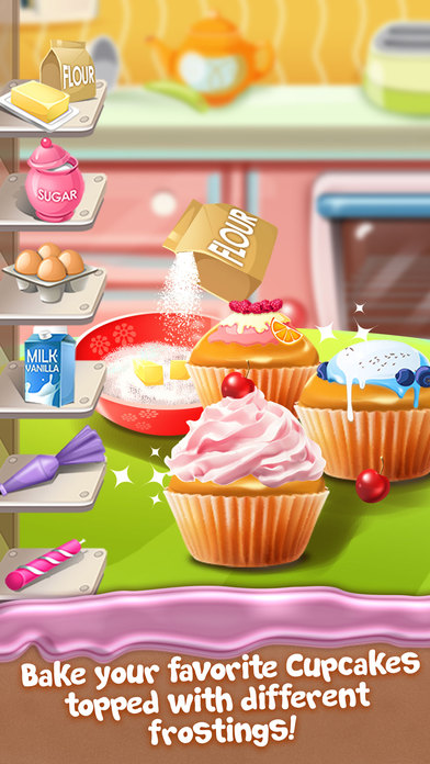 Cupcake Food Maker Cooking Game for Kids screenshot 3