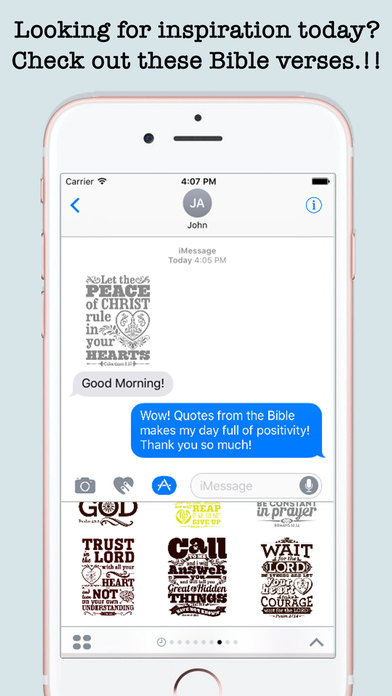 Bible Quotes Stickers For iMessage screenshot 4