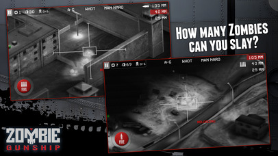 Screenshots of Zombie Gunship: Gun Down Zombies for iPhone