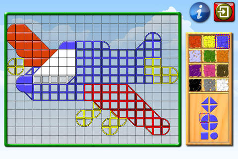 Kids Mosaic Art Shape and Color Picture Puzzles screenshot 2