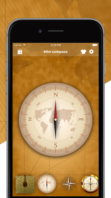 Mini Compass - Beautiful Ancient Compass screenshot 3