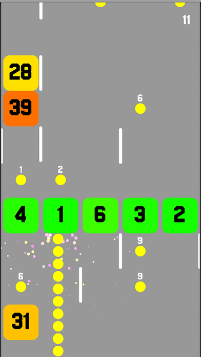 Classic Snake vs Blocks Color Ball Math screenshot 2
