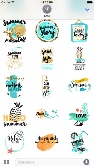 Animated Summer Quote Stickers screenshot 2