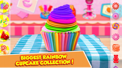 Cooking Colorful Cupcakes Game! Rainbow Desserts screenshot 3