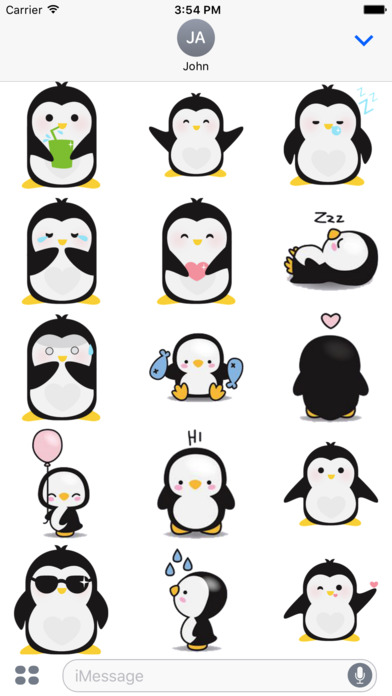 Penguin Love Sticker screenshot 3