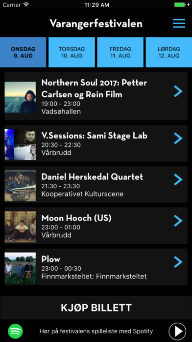 Varangerfestivalen 2021 screenshot 2