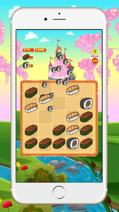 Princess Sushi - Girls Feed Foods Match screenshot 4