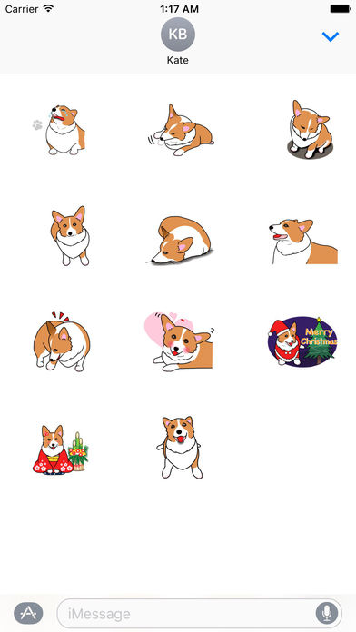 Pembroke Welsh Corgi Dog Emoji Sticker screenshot 3