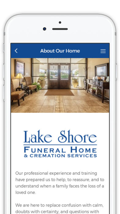 Lake Shore Funeral Home screenshot 2