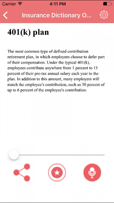 Insurance Dictionary Concepts Terms screenshot 3