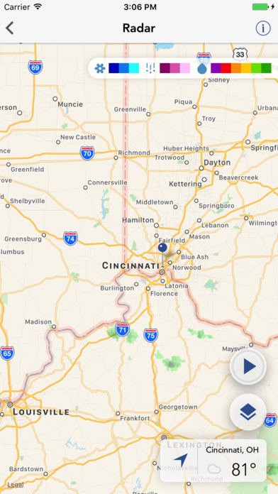 CINCY wx Cincinnati OH weather screenshot 3