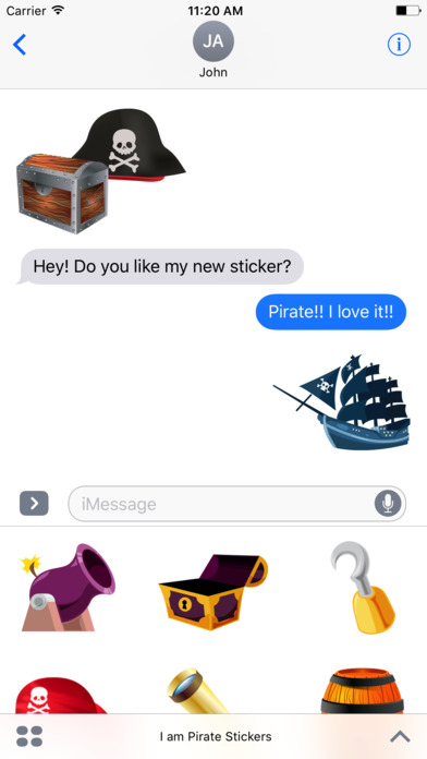 I am Pirate Stickers screenshot 2